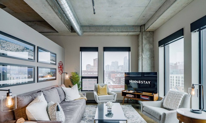 Warehouse District Apartamento | Minnestay * Sable 87 ★ Viajero de negocios ★ Caminar al tren ligero ★ North Loop