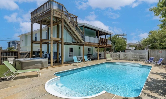 Sandbridge Casa | Menta para ser | 450 pies a la playa | Piscina privada, bañera de hidromasaje, se admiten perros