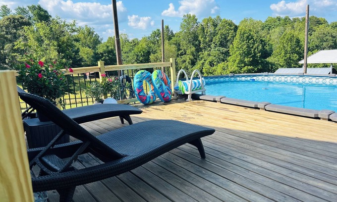 Stokes Casa | Minutes from Belews Lake & 5 Star Wedding Venues! Swimming Pool! Covered Patio!