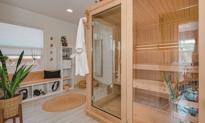 Charlotte Casa | Minutes Uptown with Sauna, Fireplace, & Brick Oven. 3 bed 3 bath