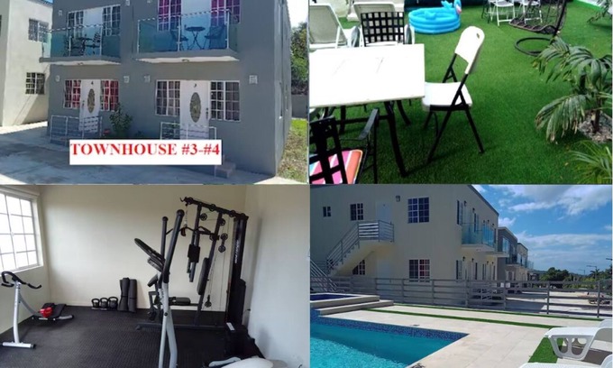 IronShore Estates Casa | MIRANDO PLACE Two X 2 BED 2 BATH TOWNHOUSE #3-#4 GYM+PooL+HOT TUB. SLEEPS 14 PPL