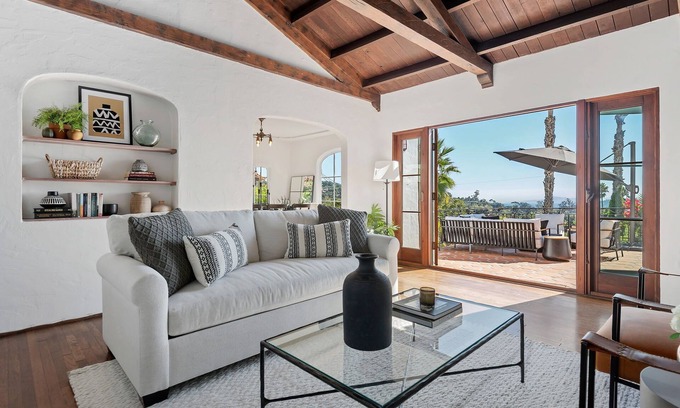 Mission Canyon Casa | Mission View - Historic Spanish Style Charmer w/ Panoramic Views