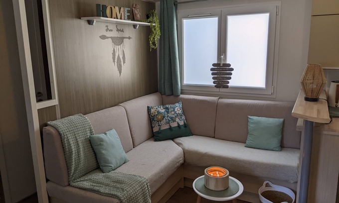 Les Conches Casa | Mobil Home Chaleureux Longeville sur mer