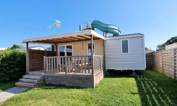 Saint-Molf Casa | Mobil-Home ELEGANCE 4 Zimmer 6 Personen + TV + 2 Badezimmer