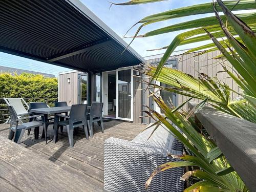Jullouville-les-Pins Casa | Mobil-home Grand Confort: 2 ch, piscine, plage à 200m, parking, wifi - FR-1-361A-96
