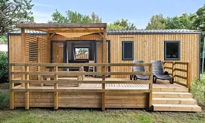 Wanroij Casa | Mobil-home | Premium | 3 Bedrooms | 6 sleeps | Raised terrace | A/C
