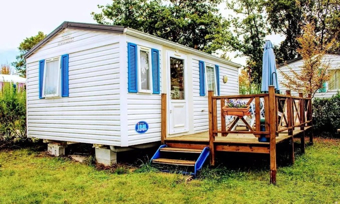 Verteillac Casa | Camping Le Pontis ** - Casa móvil 3 habitaciones 3 personas