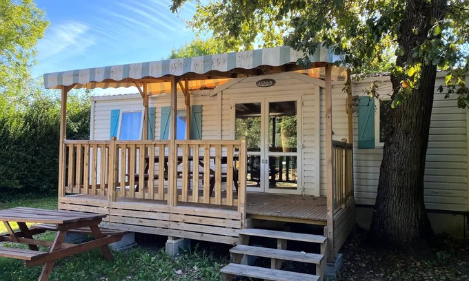 Angicourt Casa | Mobilheim - 37m2 - 3 Schlafzimmer mit Terrasse 6 Personen