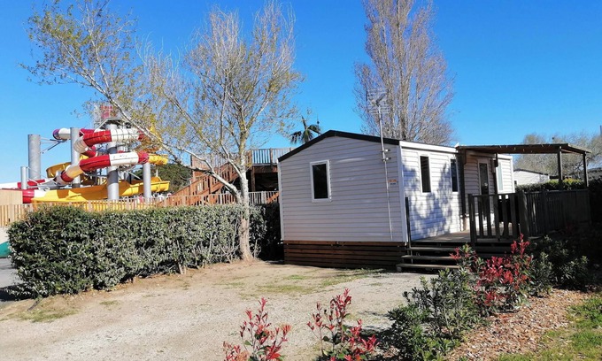 Torreilles-Plage Casa | Mobile home at camping les dunes