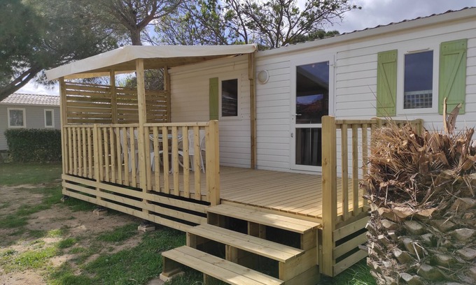 Port-la-Nouvelle Casa | Mobile home E68 5-6 people air-conditioned in the Novela campsite