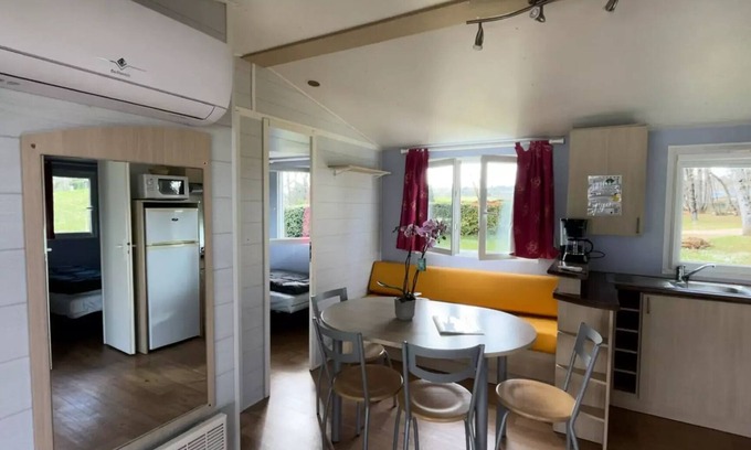 Pays-de-Belves Casa | Mobilhome Comfort 33,5 m2 3 Schlafzimmer + halb überdachte Terrasse + Klettern 6 Personen