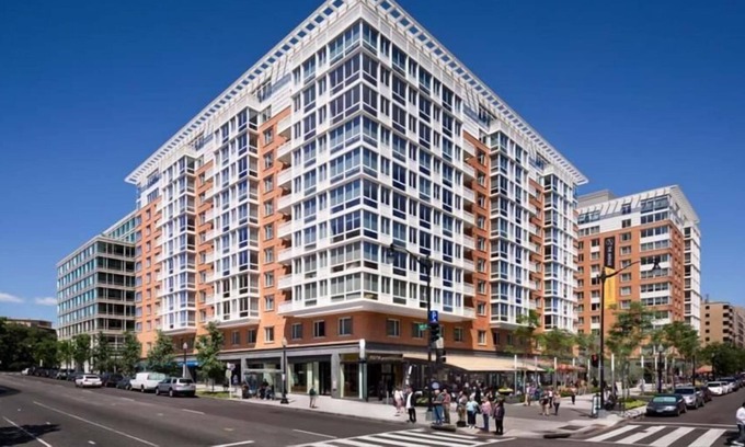 George Washington University Apartamento | Condominio moderno 1B | Amplio + Brillante | Min a Metro | por GLS