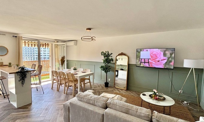 Saint-Augustin Apartamento | Modern 3 bedrooms, train, tramway, airport