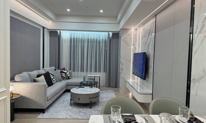 Gushan District Apartamento | Modern 3BR/2BA High Floor Apartment w/AC & Wi-Fi near Kaohsiung Art Museum