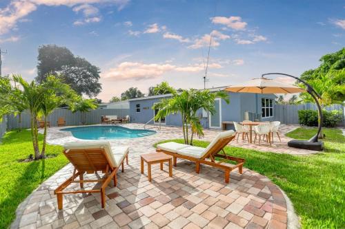 Pompano Beach Villa | Modern 3BR Beach House With Private Pool and BBQ