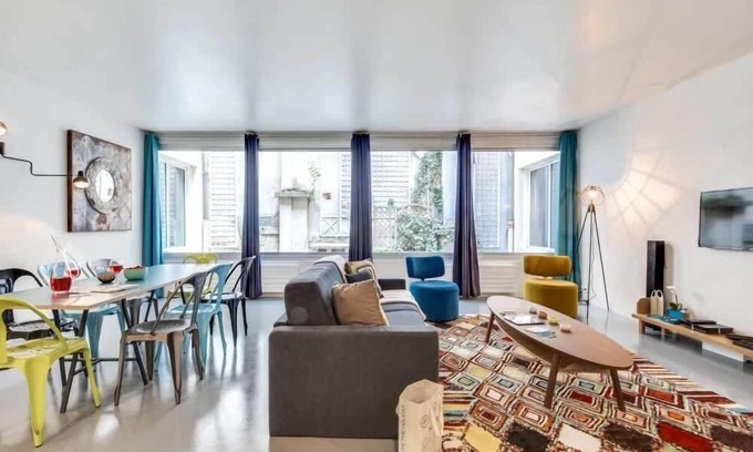 Quartier Sainte-Avoye Apartamento | Modern and huge 3BD for 11 guests in Le Marais!