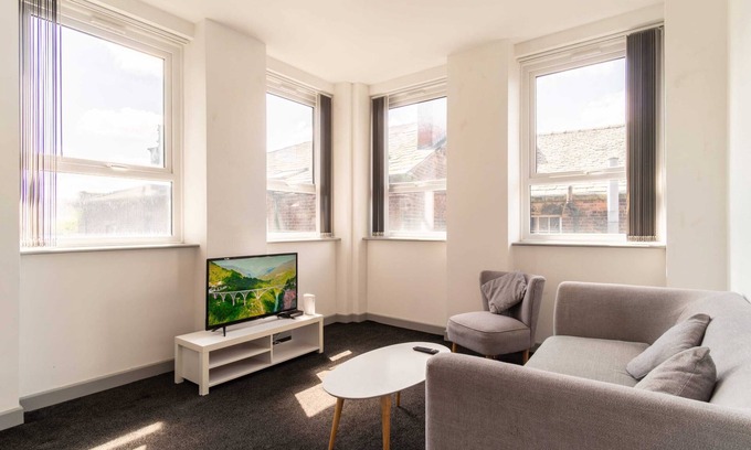 Blackburn Apartamento | Bright 2 Bed Apartment in Central Blackburn