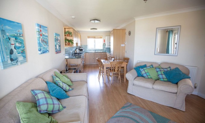 Newquay Apartamento | Apartamento moderno con impresionantes vistas de la playa de Fistral, Newquay