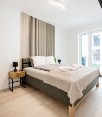 Nepszinhaz negyed Apartamento | Modern Apartment with Balcony and Parking