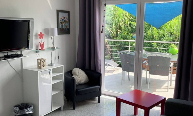 Meersburg Apartamento | Modern bright apartment on Lake Constance Meersburg lake and mountain view vacation, dog