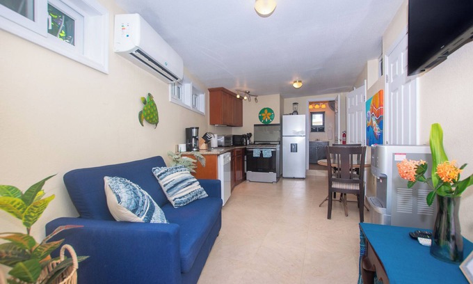 Antoneys Cay Casa | Modern Casita with Dock and pool steps from the beach With great Snorkeling