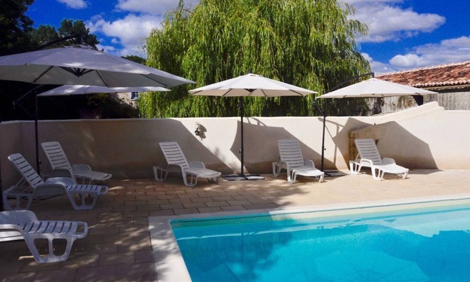 Nere Cabaña | Casa rural moderna de Charentais, piscina climatizada, wifi gratuito. Los niños pueden ser niños y adultos relajarse