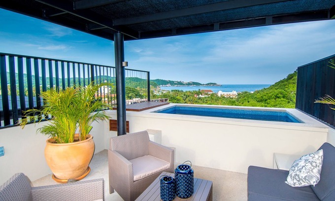 Playa Chahué Condominio | Condominio moderno con terraza privada y piscina profunda