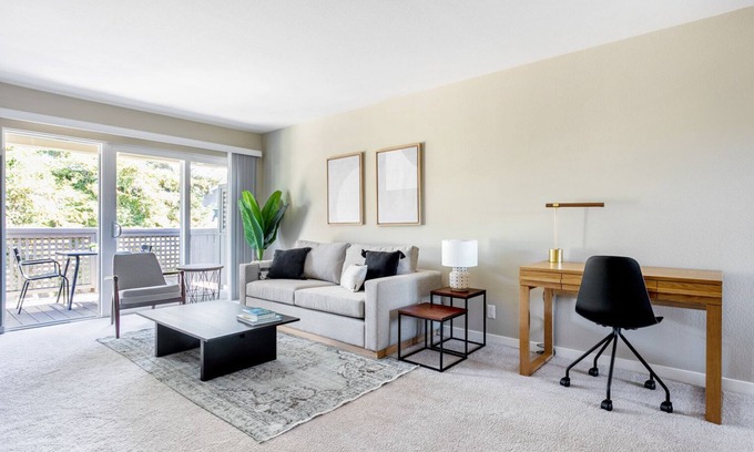 Cupertino Apartamento | Modern Cupertino 1BR w/ Pool, Gym, A/C, walk to shops, by Blueground