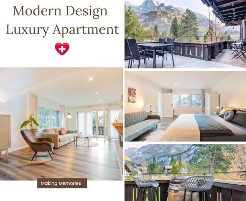 Blausee Apartamento | Modern designed, luxury mountain view Apartment
