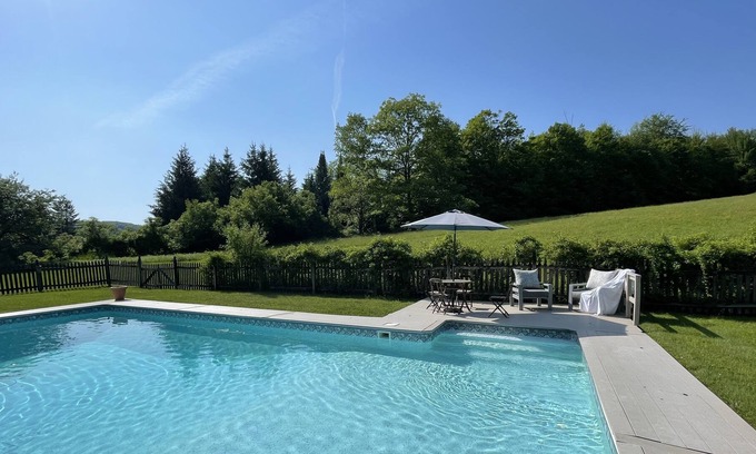 Canaan Casa | Modern Farmhouse with Sauna & Pool on 100+ Acres.