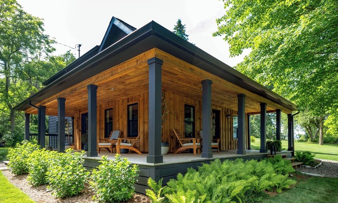 Fennville Casa | Modern Farmhouse with Recreation/Movie Room & Fire Pit! Dog Friendly.