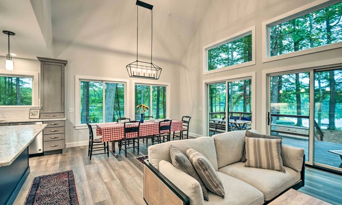 West Hopkinton Casa | Modern Francestown Retreat on Scobie Pond!