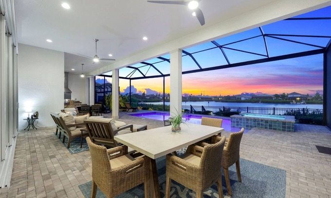 Biggar Casa | Modern Gulf Access Retreat w/Pool, Office & Outdoor Kitchen | Hidden Harbor, Fort Myers