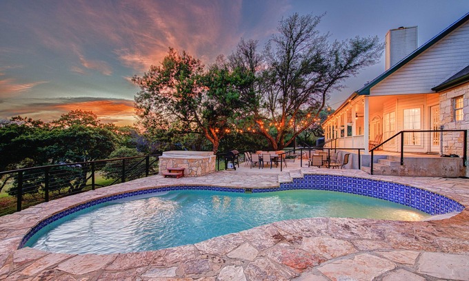 Dripping Springs Casa | Modern Hill Country Farmhouse | Private Pool & Hot Tub