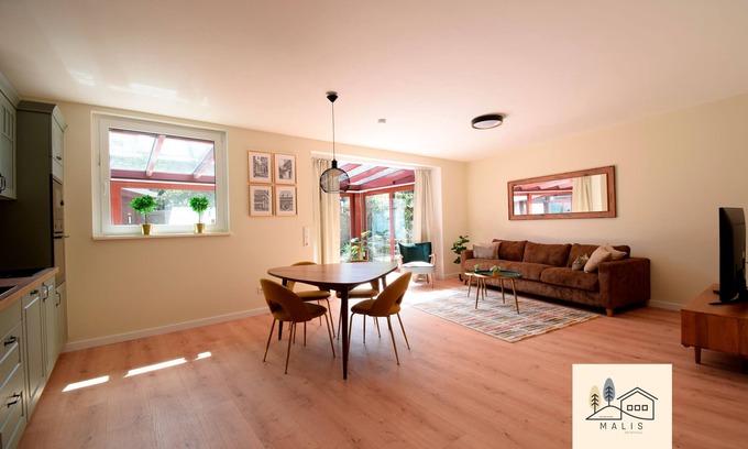 Bad Harzburg Casa | Casa-Moderno-Baño con bañera-Terraza