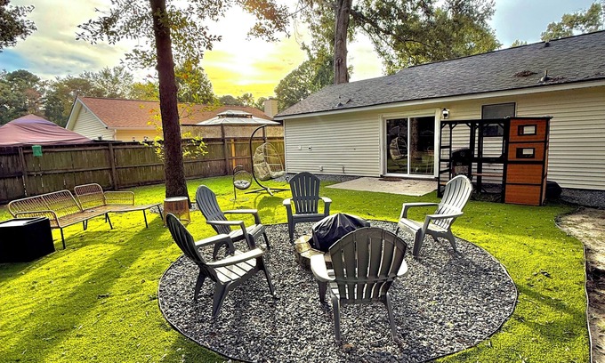 Ladson Casa | Modern Home w/Theater, BBQ & Private Yard