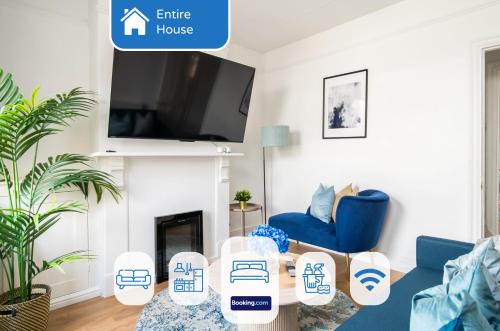 Luton Casa | Modern House By LiveStay Short Lets & Serviced Accommodation Luton With Private Garden, BBQ & Free WiFi