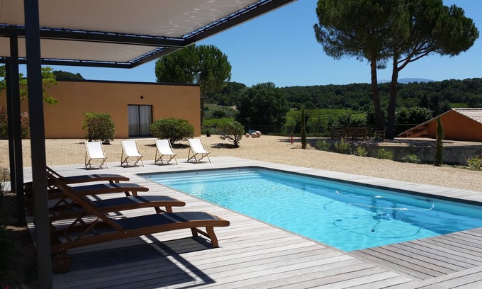 Vaison-la-Romaine Casa | Casa moderna, con aire acondicionado, vista panorámica!