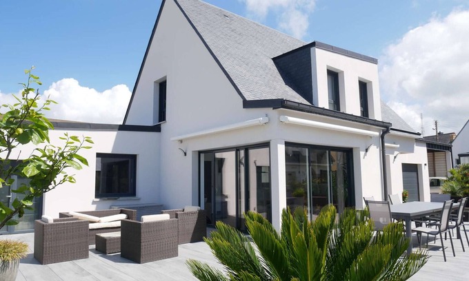 Etel Villa | Casa moderna en Étel, 4 hab, jardín, Wifi, mascotas permitidas