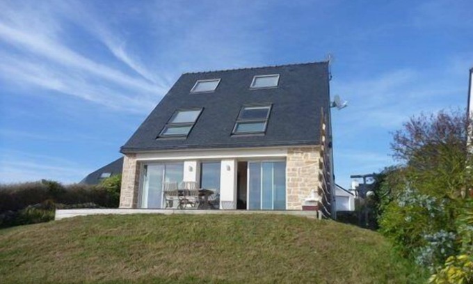 Erdeven Casa | Casa moderna, muy bonita vista al mar, posibilidad de playa a pie, max.10 personas
