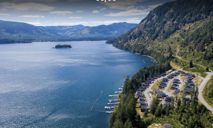 Youbou Cabaña | Suite B & B con vista de 2 habitaciones - Lakeside Cottage Community de lujo