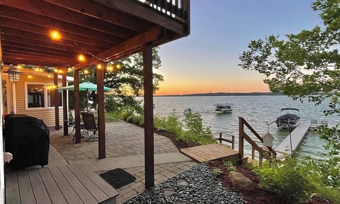 Lake Township Casa | Modern Lakefront Home adjacent to Sleeping Bear Dunes National Lakeshore and M22