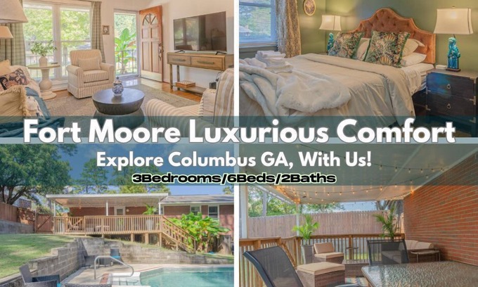 Fortson Casa | Modern Luxury Cottage w/Pool | Near Fort Moore