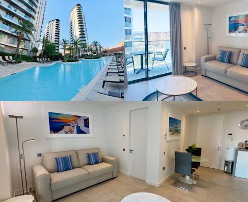 Gibraltar Apartamento | Modern Luxury Studio with Balcony Pool and Parking