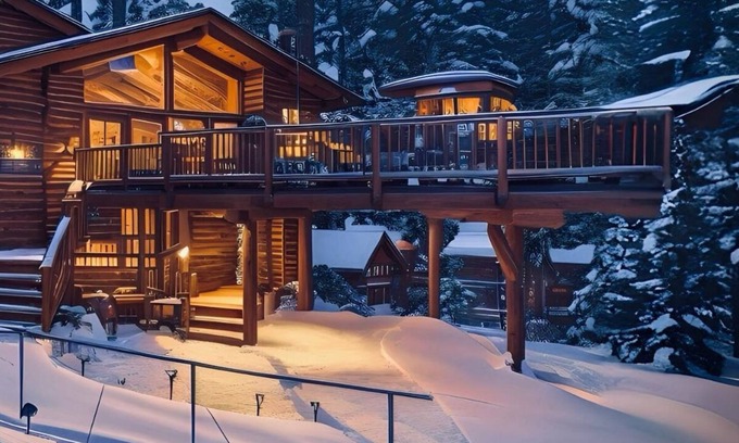 Fern Valley Cabina | Modern Mountain Retreat w/ Amazing Views Hot Tub Deck Pets Welcome
