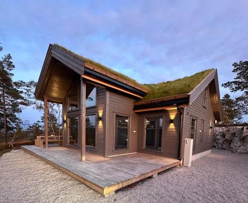 Gautefall Chalet De Esquí | Modern northern lights cabin