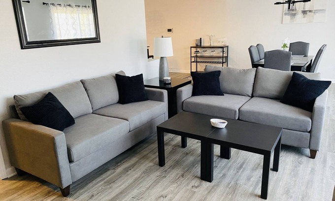 Kansas City Casa | Modern Oasis Near the Legends - Spacious home with games, patio, deck and more!