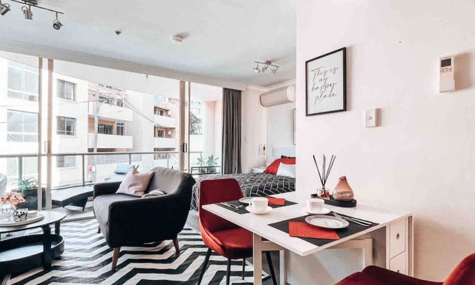 Woollahra Apartamento | Modern spacious studio with balcony & pool