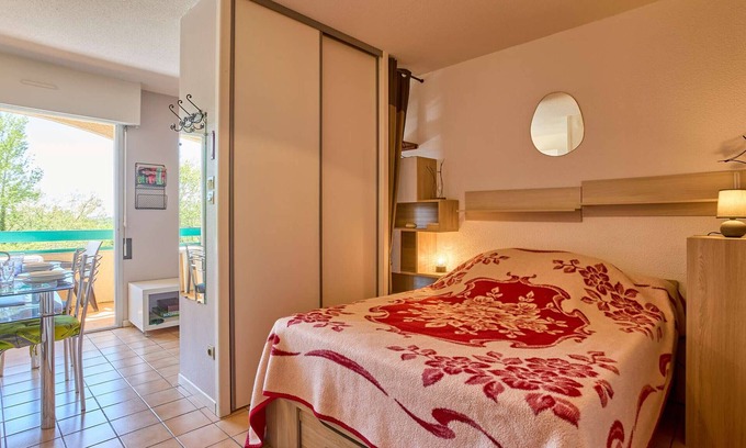 Barbotan-les-Thermes Apartamento | Moderno T1 bis con balcón, Wifi, 2 pers