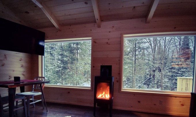 Whippleville Cabina | Modern Tiny Home Cabin Deux w./ Hot Tub next to Titus Mtn Ski & Malone